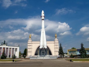 Moskova 'daki Tüm Rusya Sergi Merkezindeki Uzay Köşkü