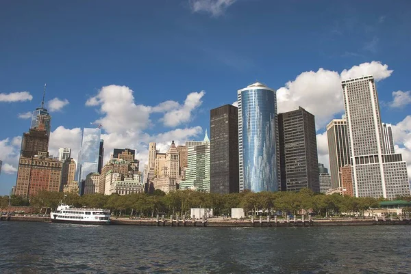Dolní Panorama Manhattanu New Yorku Usa — Stock fotografie