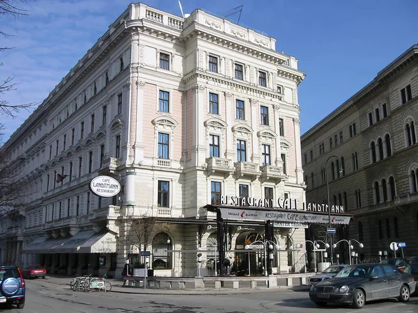 Caféet Landtmann Hjärtat Wien Österrike — Stockfoto