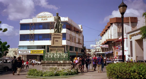 Het Standbeeld Van Lord Nelson Bridgetown Barbados Dat 2020 Werd — Stockfoto