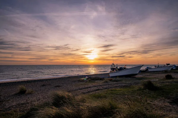 Dawn Breaking North Sea Suffolk — Stock Photo, Image