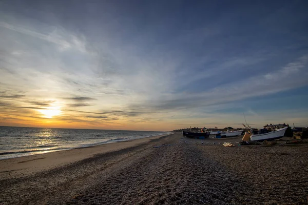 Dawn Breaking North Sea Suffolk — Stock Photo, Image