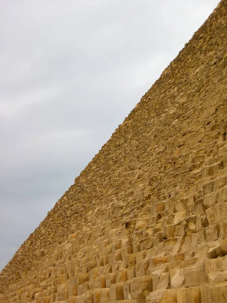 Iconiche Piramidi Giza Appena Fuori Cairo Egitto — Foto Stock