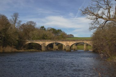 Lune Nehri 'ni geçen bir köprü Lancashire, İngiltere' deki Crook O Lune 'da.