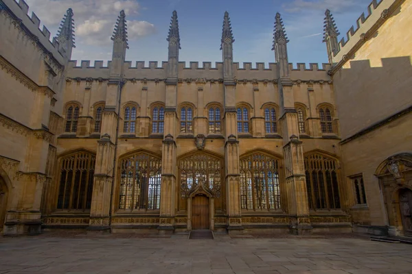Бодлейская Библиотека Центре Оксфорда Великобритания — стоковое фото
