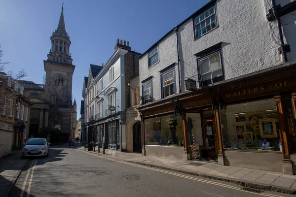 Rues Étroites Cœur Oxford Oxfordshire Royaume Uni — Photo