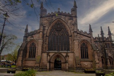 Nantwich, Cheshire, İngiltere 'deki Aziz Mary Kilisesi.