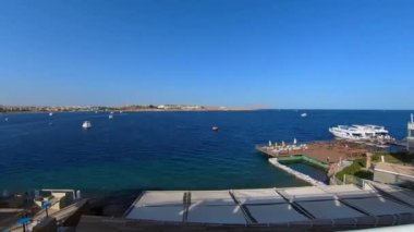 4k hyperlapse of boats in Naama Bay, Sharm el Sheikh, Egypt