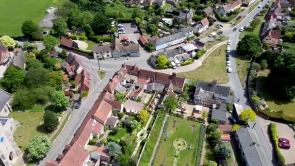 Drone Footage Picturesque Village Haughley Suffolk — Stock Video