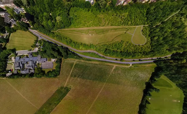 An aerial view of the Bury Bat on the outskirts of Bury St Edmunds in Suffolk, UK