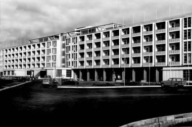 Accra, Gana 'daki Ambassador Oteli 1950' lerin sonlarında görüldüğü gibi.