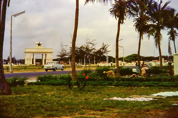 Black Star Gate Werd Gebouwd 1961 Het Onafhankelijkheidsplein Accra Ghana — Stockfoto