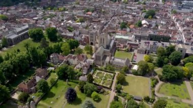 Bury St Edmundsbury Katedrali, Suffolk, İngiltere 4k video görüntüleri
