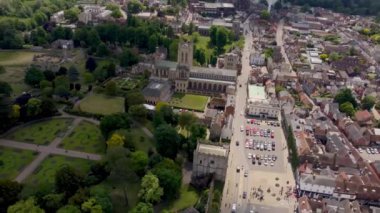 Bury St Edmundsbury Katedrali, Suffolk, İngiltere 4k video görüntüleri