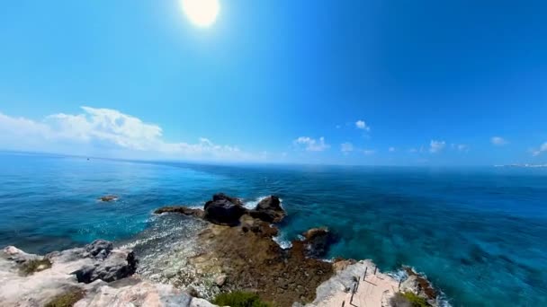 Video Ocean Punta Sur Isla Mujeres Mexico — Wideo stockowe