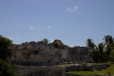 The ruins of the ancient Mayan city of Tulum in Quintana Roo, Mexico