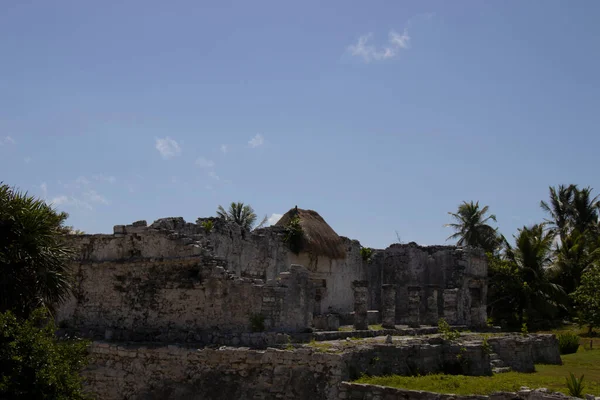 Ruins Ancient Mayan City Tulum Quintana Roo Mexico — 图库照片