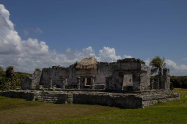 The ruins of the ancient Mayan city of Tulum in Quintana Roo, Mexico