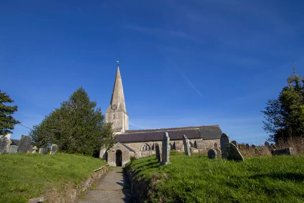 Église Sainte Marie Vierge Dans Village Diptford Dans Devon Royaume — Photo