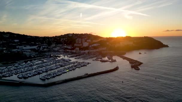 Video Sun Rises Resort Torquay Devon — Stock Video