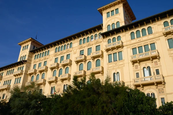 Viareggio Italia Octubre 2021 Famoso Hotel Royal Viareggio Donde Nobles — Foto de Stock