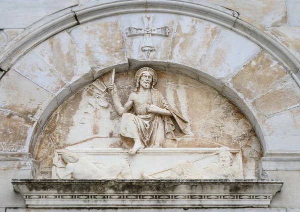 Pietrasanta Itália Outubro 2021 Efilia Sagrada Mármore Representando Jesus Seus — Fotografia de Stock
