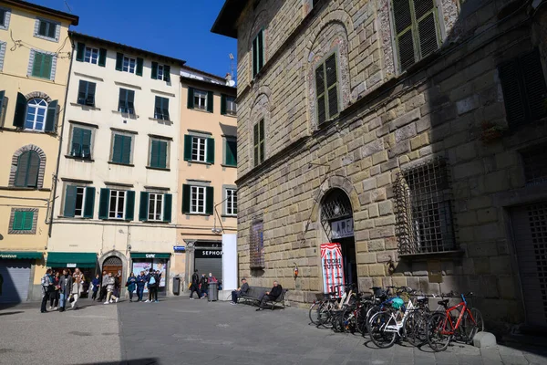 Лукка Март 2022 Италия Исторический Центр Великолепного Тосканского Города Старинными — стоковое фото