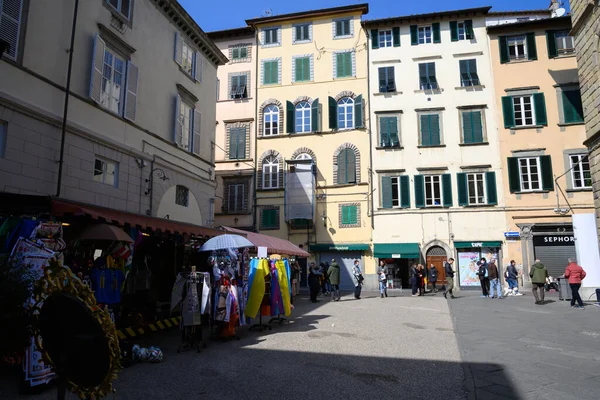Lucca Maart 2022 Italië Het Historische Centrum Van Prachtige Toscaanse — Stockfoto