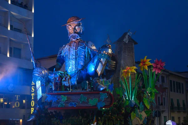 Viareggio Italy October 2022 Famous Carnival Allegorical Floats Built Local — Stock Photo, Image