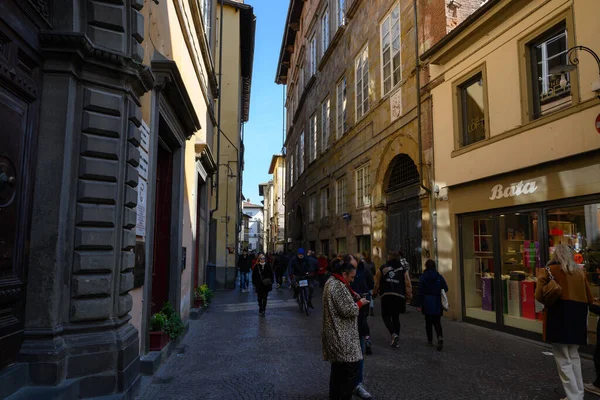 Lucca Março 2022 Itália Centro Histórico Esplêndida Cidade Toscana Com — Fotografia de Stock