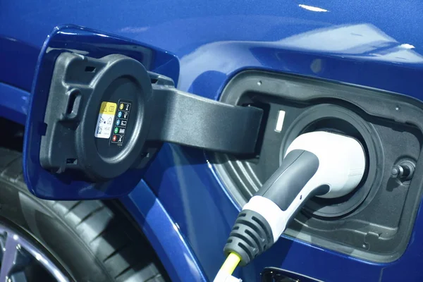 Plug Electric Vehicle Charging Electrical Car — Stock Photo, Image