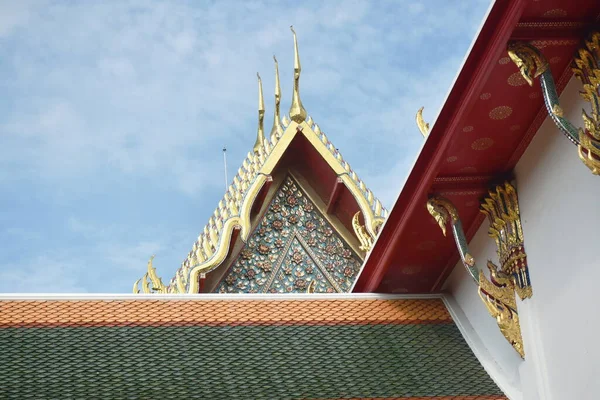Church Wat Pho Temple Reclining Buddha Sky Background — Stockfoto