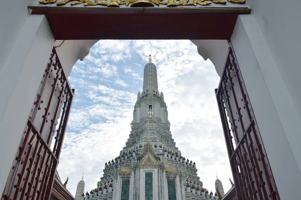 Entrance Pagoda Temple Dawn Travel Location Thailand — Stockfoto