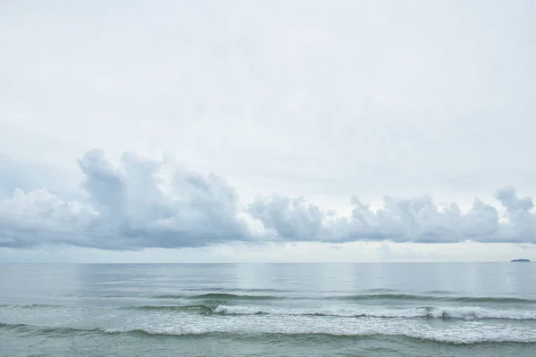 landscape of sea in cloudy day when storm coming