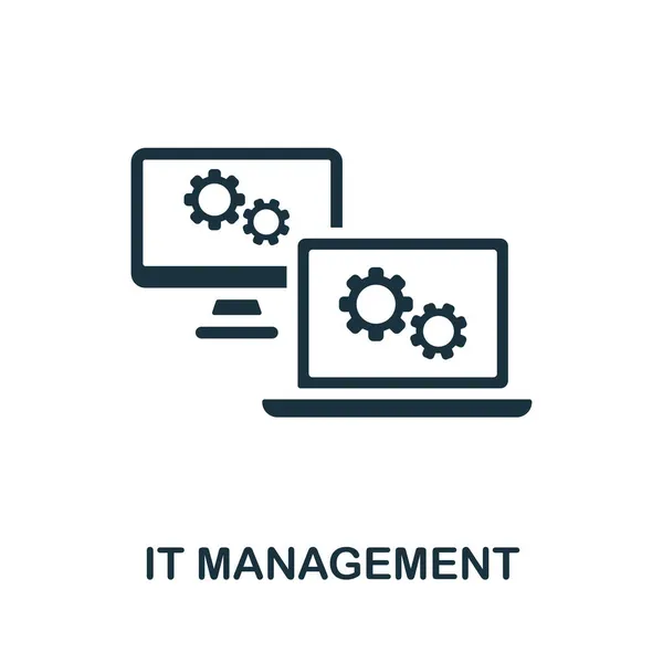 Het icoon Management. Monochrome uithangbord uit bedrijfscollectie. Creative It Management icoon illustratie voor web design, infographics en meer — Stockvector