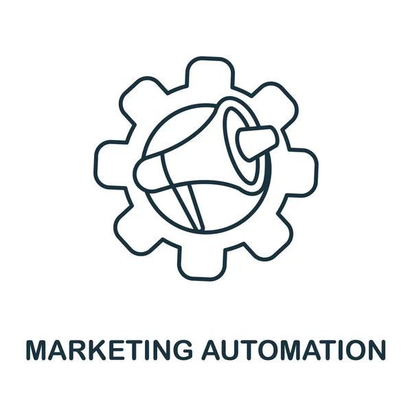 Marketing Automation icon. Line element from content marketing collection. Linear Marketing Automation icon sign for web design, infographics and more. — 스톡 벡터