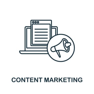 Content Marketing icon. Line element from content marketing collection. Linear Content Marketing icon sign for web design, infographics and more.