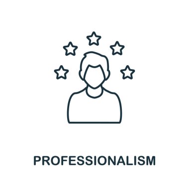 Professionalism icon. Line element from corporate development collection. Linear Professionalism icon sign for web design, infographics and more.
