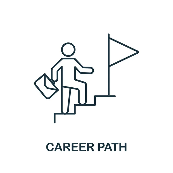 Career Path icon. Line element from corporate development collection. Linear Career Path icon sign for web design, infographics and more. — стоковый вектор