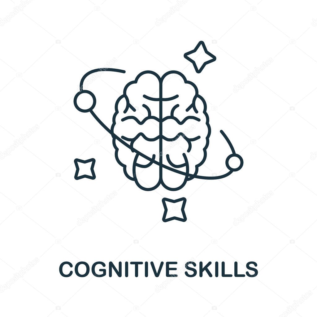 Cognitive Skills icon. Outline sign from cognitive skills collection. Line Cognitive Skills icon for infographics, wed design and more.