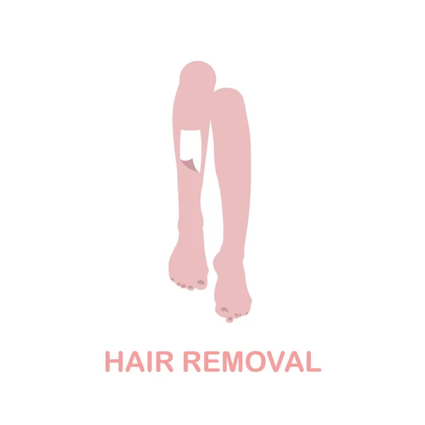 Hair Removal flat icon. Colored element sign from beauty salon collection. Flat Hair Removal icon sign for web design, infographics and more. — Stock Vector