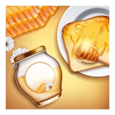 Bal arısı ürün etiketi vektörü