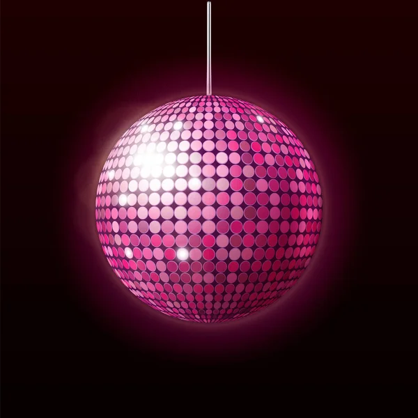 Disco Ball Night Club Dance Party kiegészítő vektor — Stock Vector