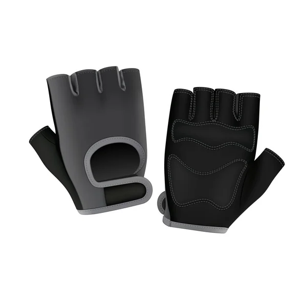 Accessoires de gants de fitness pour le vecteur d'entraînement — Image vectorielle