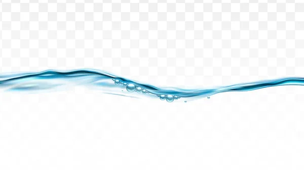 Плеск речной воды и волна с вектором пузырьков — стоковый вектор