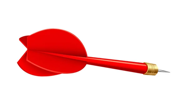 Red dart arrow isolated vector — Stock vektor