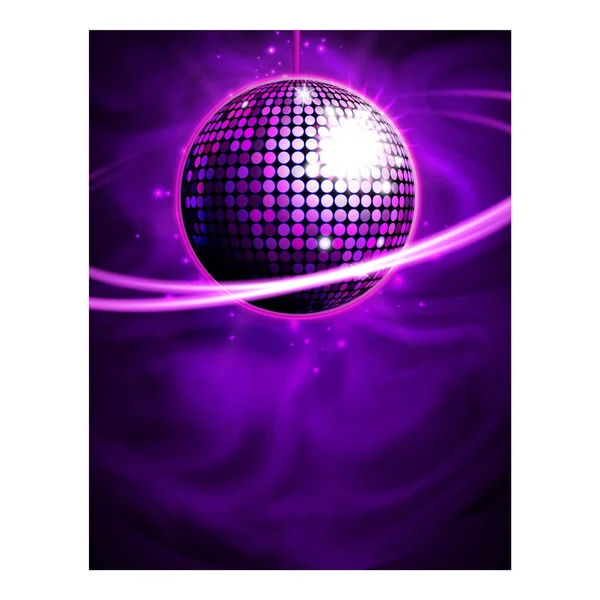 Disco zene party poszter háttér — Stock Vector