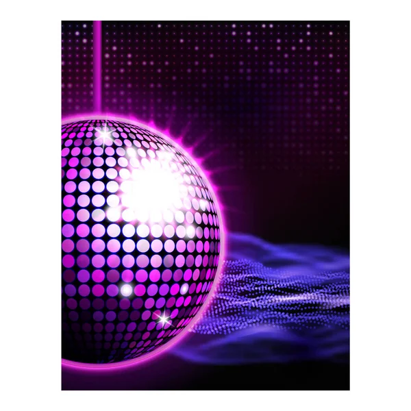 Disco musique fête affiche fond — Image vectorielle