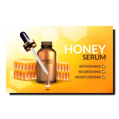 Serum balı kozmetik cilt vektörü