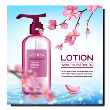 Losyon Sakura Tanıtım Posteri Vektörünü Çıkarttı